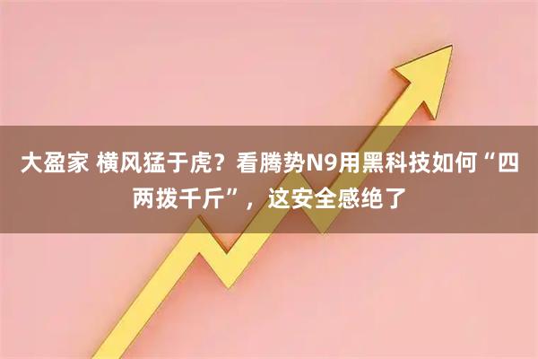 大盈家 横风猛于虎？看腾势N9用黑科技如何“四两拨千斤”，这安全感绝了